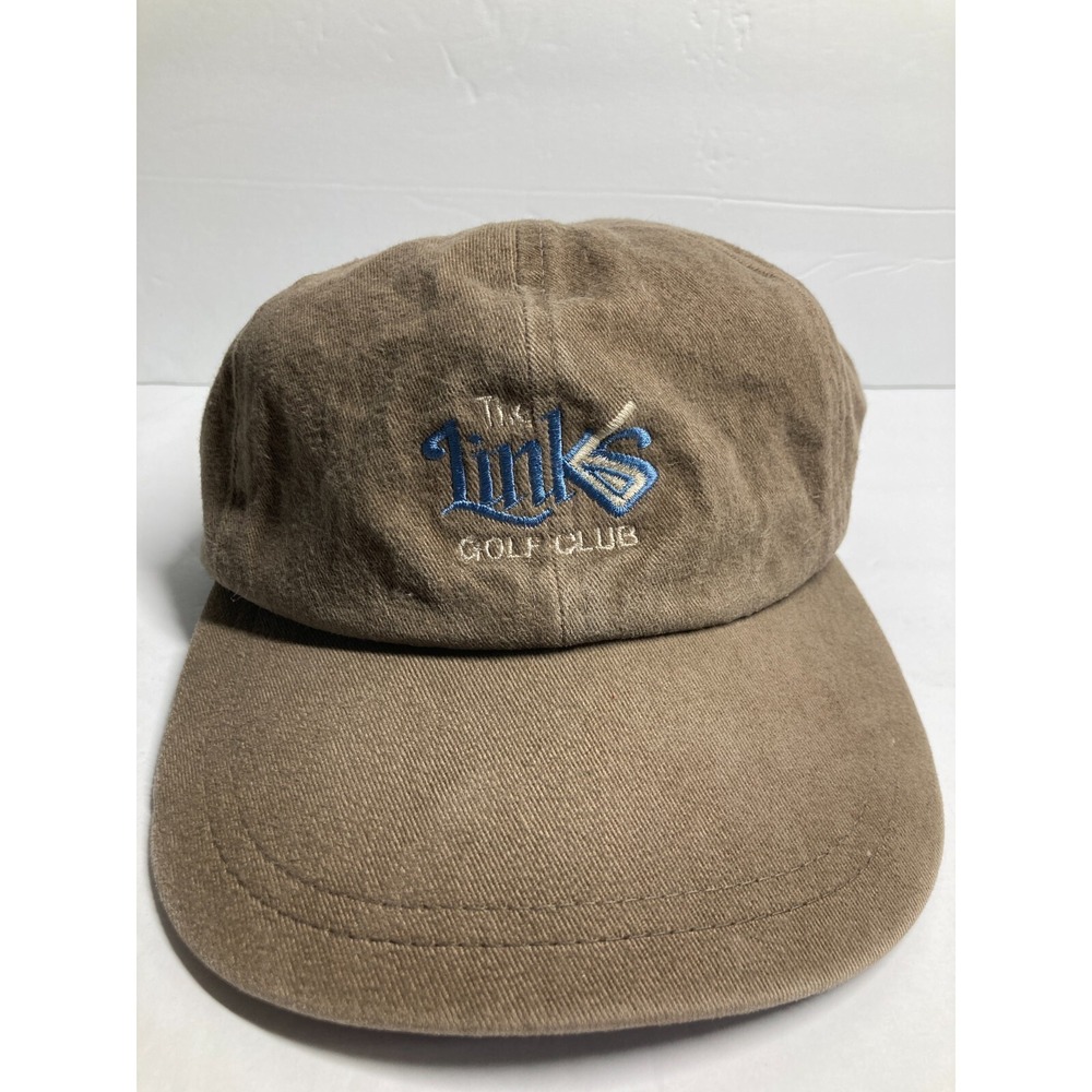 The Links Golf Club Cap Hat Adult Beige Adjustable Strapback‎ Echo Springs